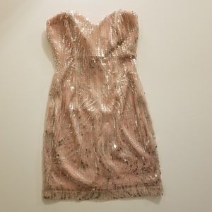 Pink Sparkly Cocktail Dress Small